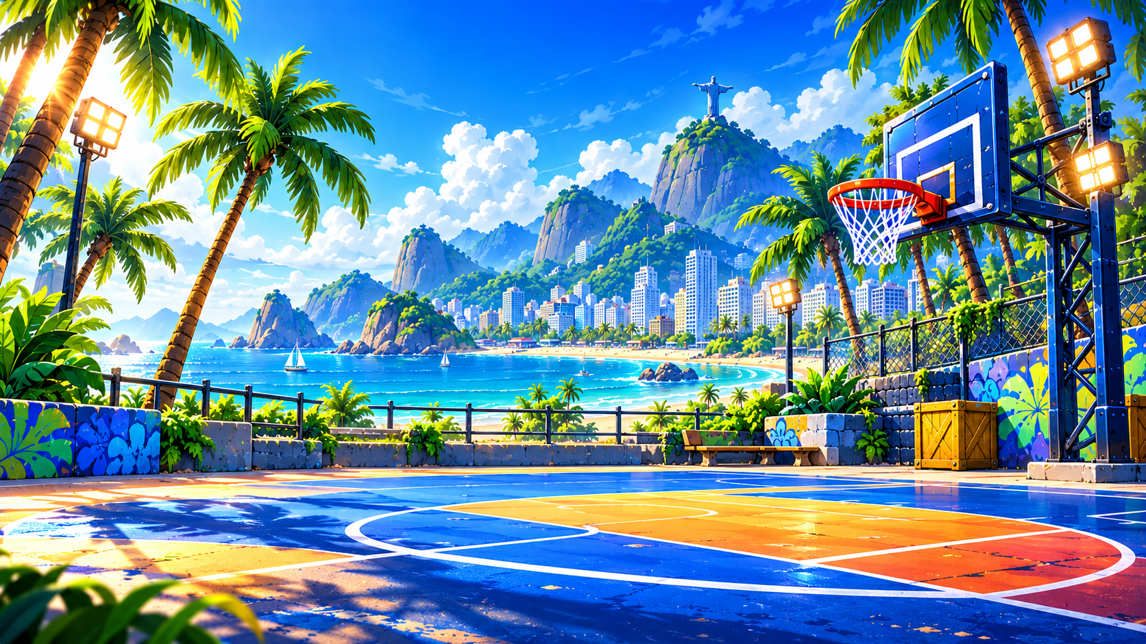 Beach bounces arena